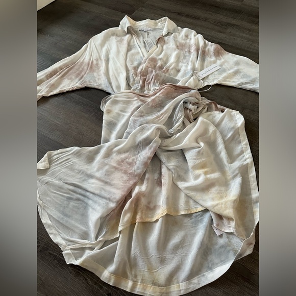 NWT - Young Fabulous and Broke Tye Dye Wrap Dress - Picture 7 of 8